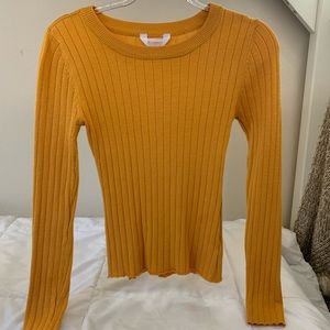 No Boundaries Long Sleeve Gold Top